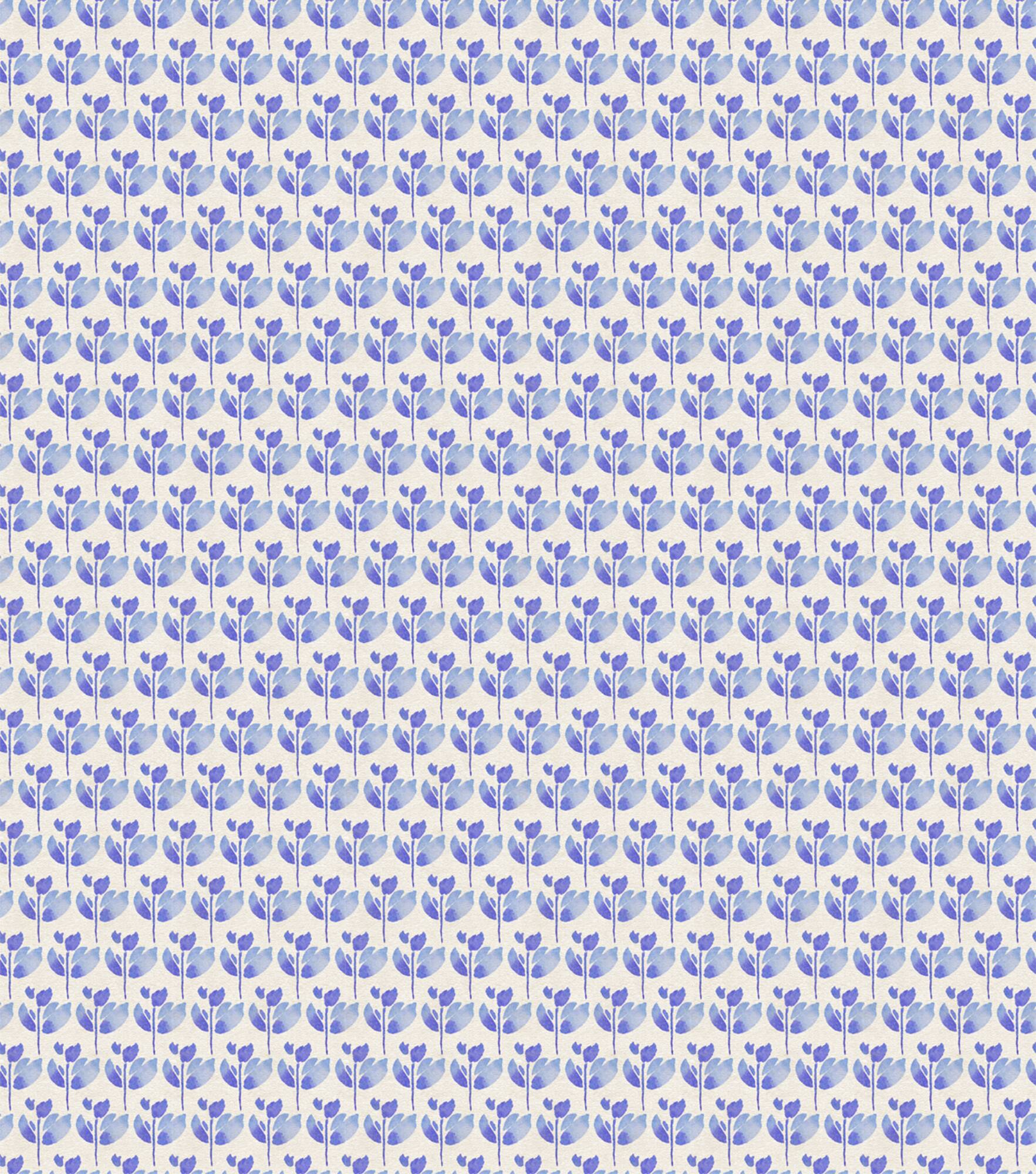 Suzanne Nicoll Blue Peacock Ditsy Cotton Fabric